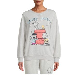 Peanuts Women's and Women's Plus Snoopy and Gang Long Sleeve Pajama Top